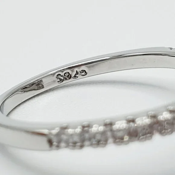🔥Engagement Radiant Cut CZ Thin Romantic Wedding Ring Set for Women, K969